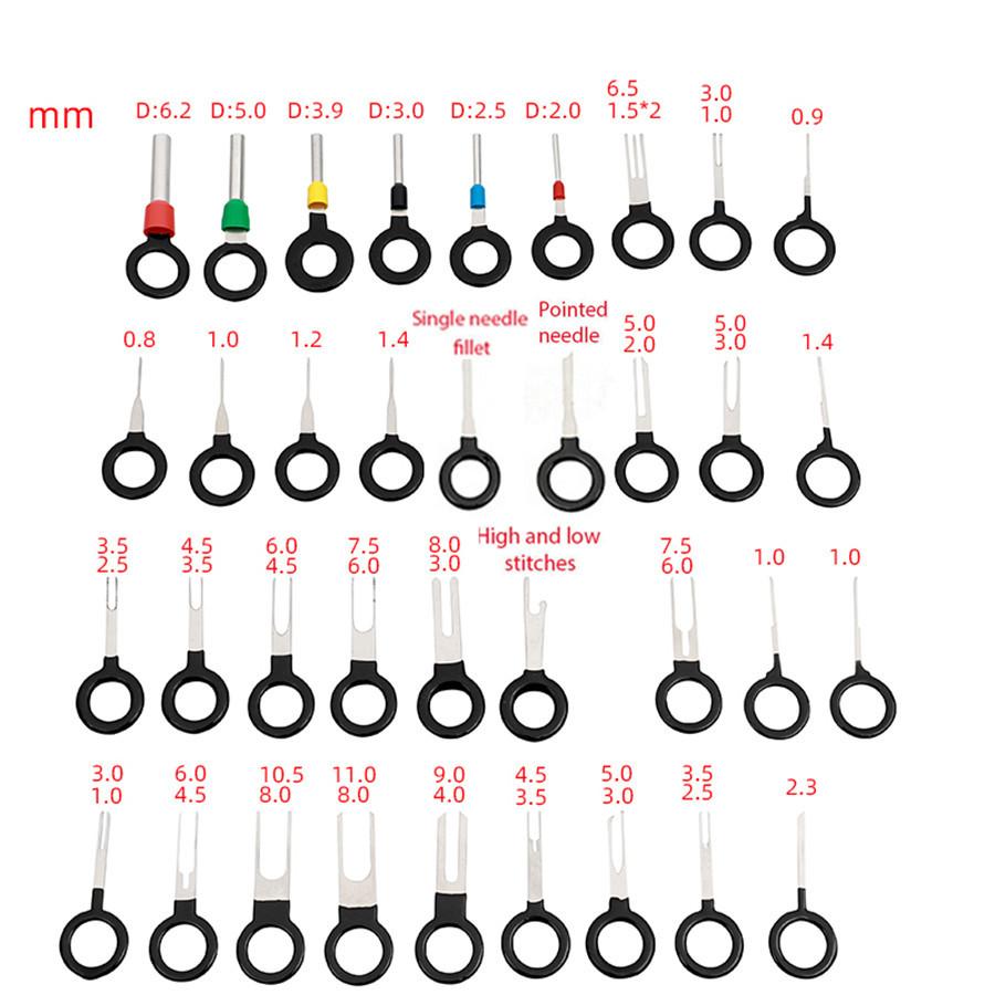 77PCS Wire Terminal Removal Tool Car Electric Wiring Crimp Connector Pin Pusher