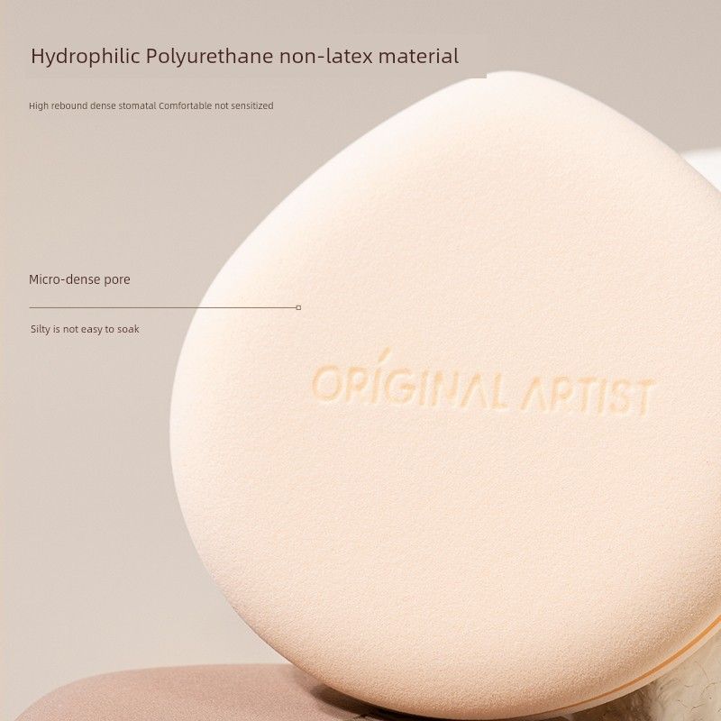 Original Artist's Water Drop Powder Puff Sponge, Soft and Easy to Apply Makeup, Gentle on the Skin