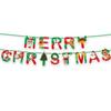 Cartoon Print Merry Christmas Banner Paper Holiday Party Bunting  New Year Decorations