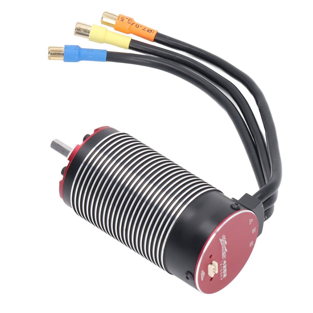 4282 2150KV V2 RC Бессенсорный Бесколлекторный Двигатель 4 Полюса Ротор Встроенный Температурный Порт для 18 RC Автомобиля