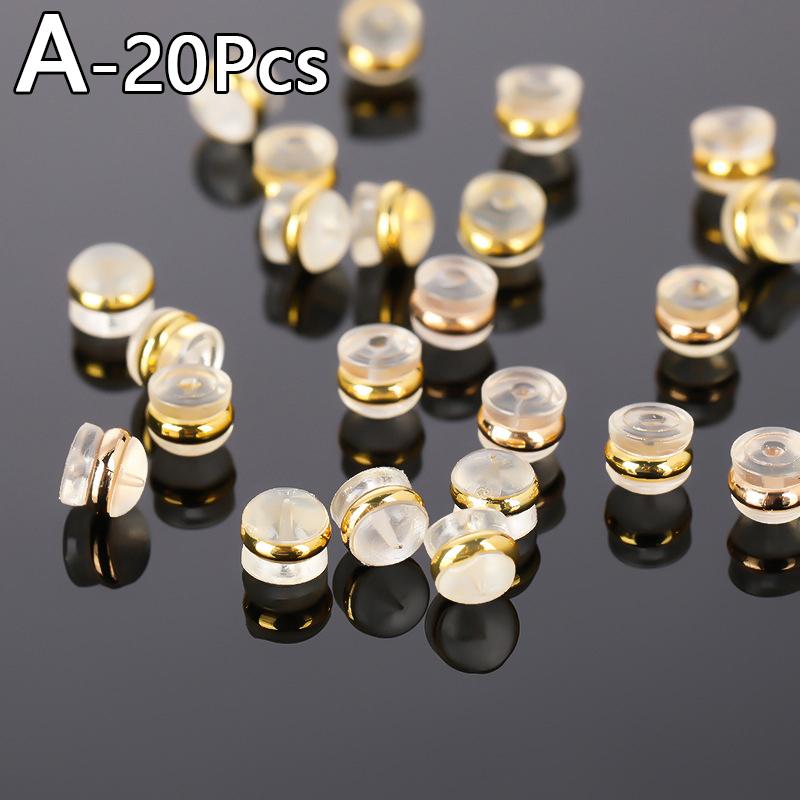 20 шт. набор сережек аксессуары серьги заглушки силиконовые беруши DIY силиконовые анти-потеря противоскользящие украшения