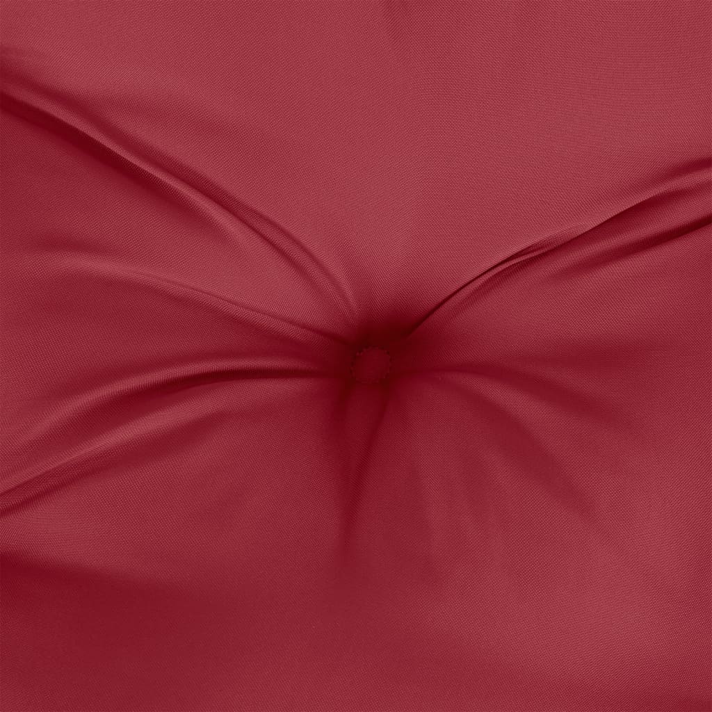 Pallet Cushion Burgundy 120x80x12 cm Fabric