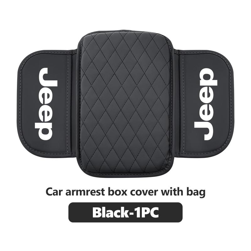 Car Center Console Armrest Pad Leather Handrail Box Protective Cover For Jeep Grand Cherokee Patriot Renegade Compass Wrangler AKP1