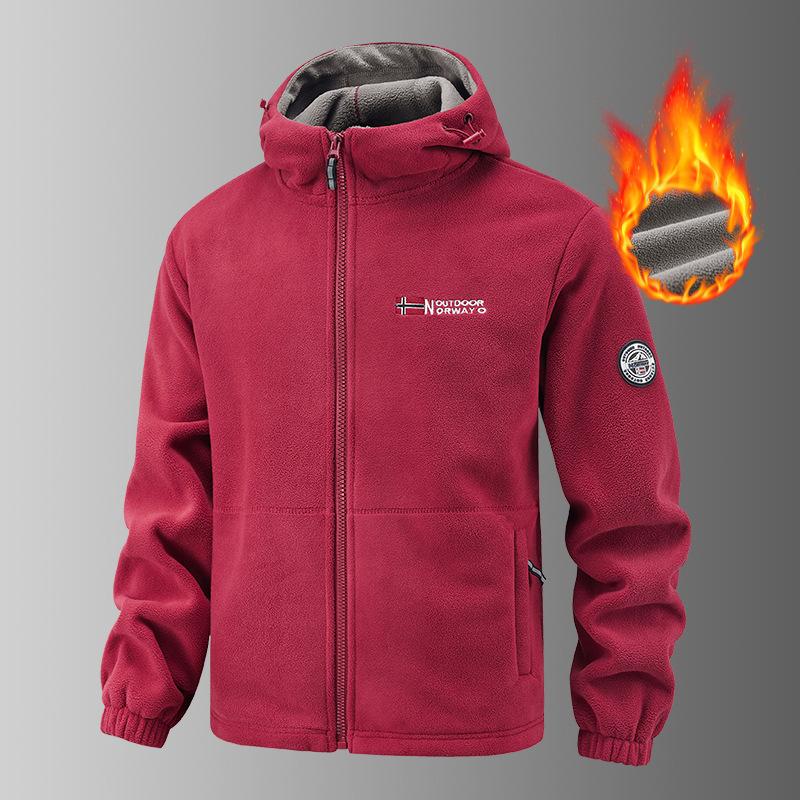 Мужской комплект зимней спортивной одежды, ретро тренировочная толстая флисовая куртка + брюки, комплект из двух предметов, повседневный лыжный костюм для бега