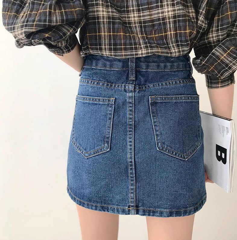 Syvent Tight Mini Denim Sexy Pencil Skirt Women's Skirt, Short,