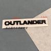 ABS Black Chrome Letters 3D Car Trunk Letters Badge For OUTLANDER Chrome Black Logo Emblem Letters Car Rear Trunk Badge