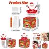 Christmas Santa Money Box With Red Paper Material For Holiday Gift And Celebration Atmosphere