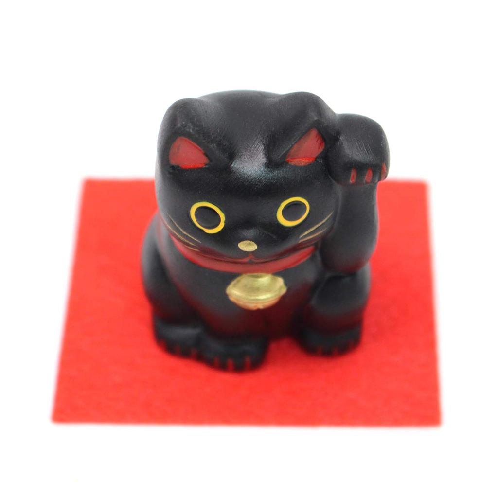 Фигурка Счастливый Кот Черная (Маленький)