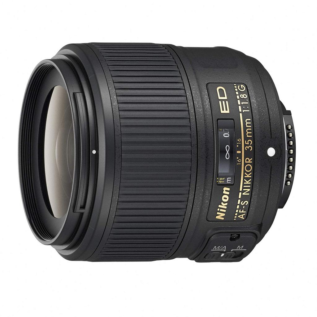 Nikon NIKKOR 35mm ED prime lens AF-S f/1.8G (full-frame compatible)