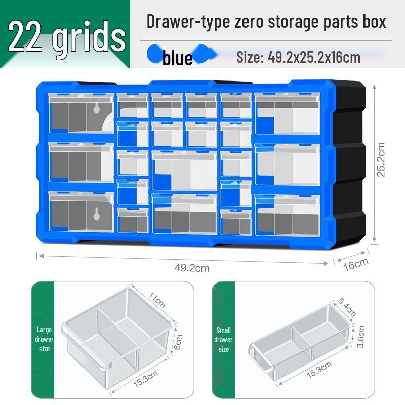 Шкаф для хранения деталей с ящиками для электроники, метизов и винтов