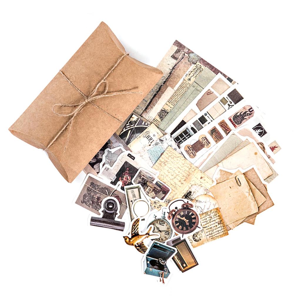 Наклейки в стиле ретро для скрапбукинга, декоративные винтажные наклейки для скрапбукинга, фотоальбом, 30 листов