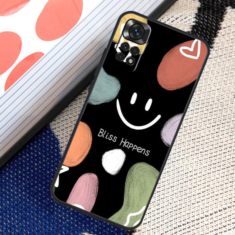 Чехол Smile Face Happy Cute для Xiaomi Redmi Note 8 9 10 11 12 Pro 8T 9S 10S 11S Redmi 12C 9C 9T 10A 10C