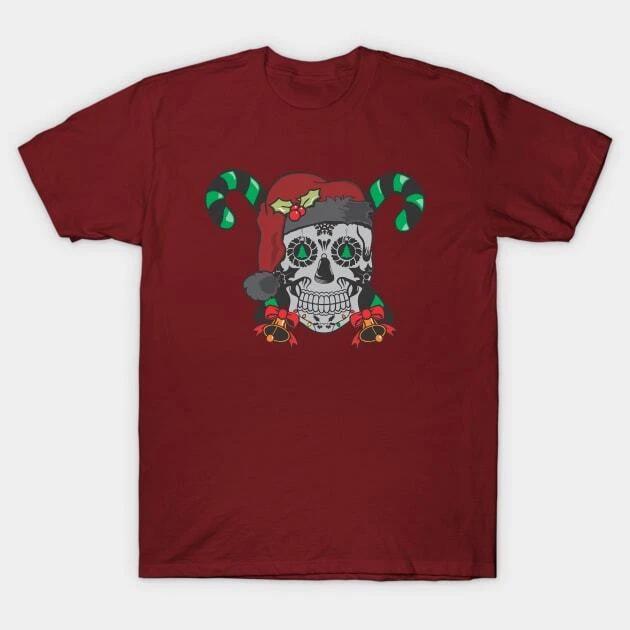 Christmas Sugar Skull Made in Australia T-Shirt