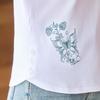 Women's V-Neck Embroidered Loose T-Shirt