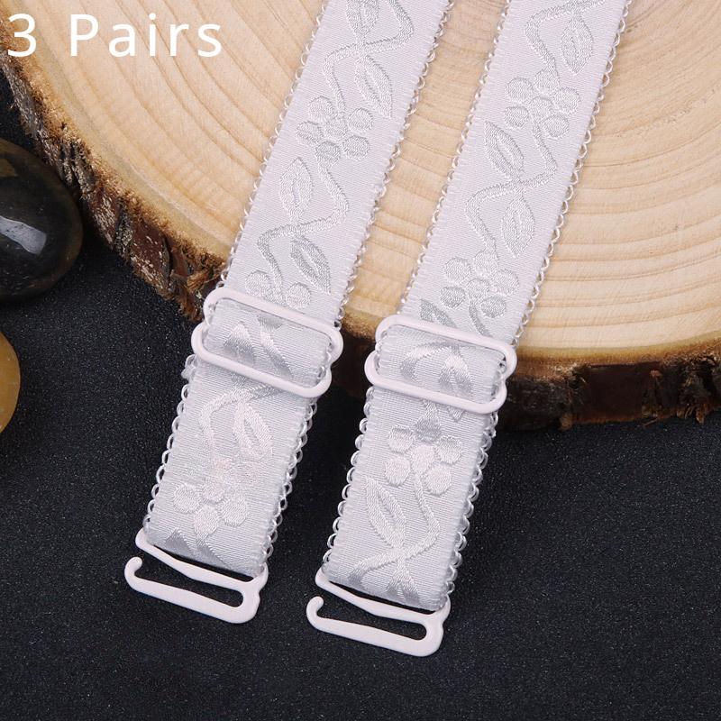 3 пары вышитых бретелей, удлиненные и расширенные эластичные бретели для нижнего белья, аксессуары для женского нижнего белья