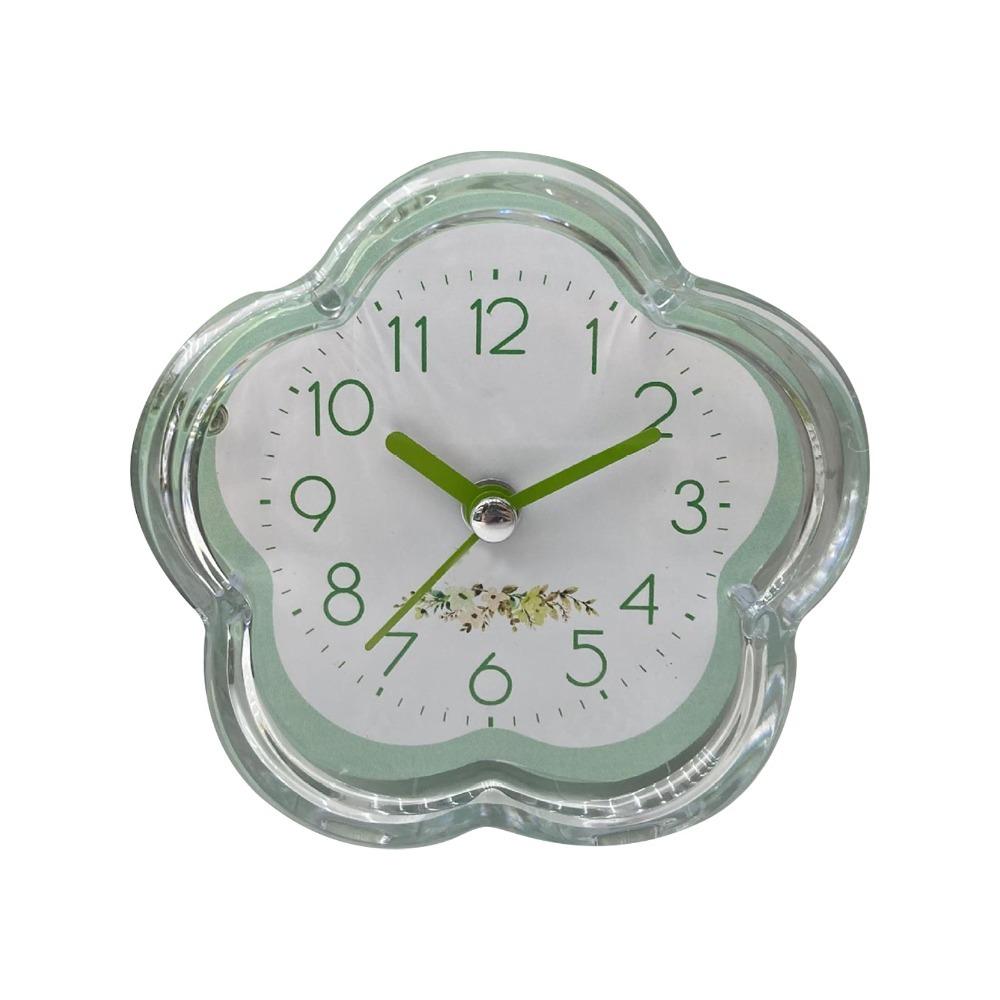 Silent Sweep Movement Bedside Alarm Clock Transparent Shell Desk Alarm Clock Home Table Display