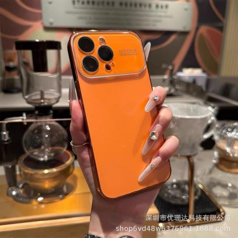 Матовый Электроокрашенный Чехол Полное Покрытие из ПК для iPhone 17 Pro Max С Большим Окном для Камеры Ударопрочный Устойчивый к Царапинам