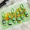 Cute Cartoon Green Frog Keychain Lovely Animal Keyring Handbag Pendant Charms Car Key Accessories For Girls Jewelry Gift
