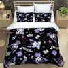 New Kuromi-themed Three-piece Bedding Set, Including Duvet Cover and Pillowcases, But Without Filling. A Great Holiday Gift.