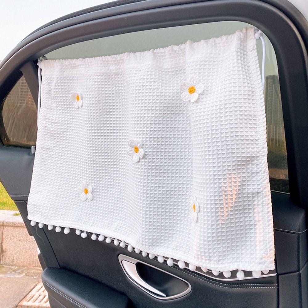 UV Protection Flower Car Blackout Curtain Car Curtain Car Bear Sliding Curtain Car Window