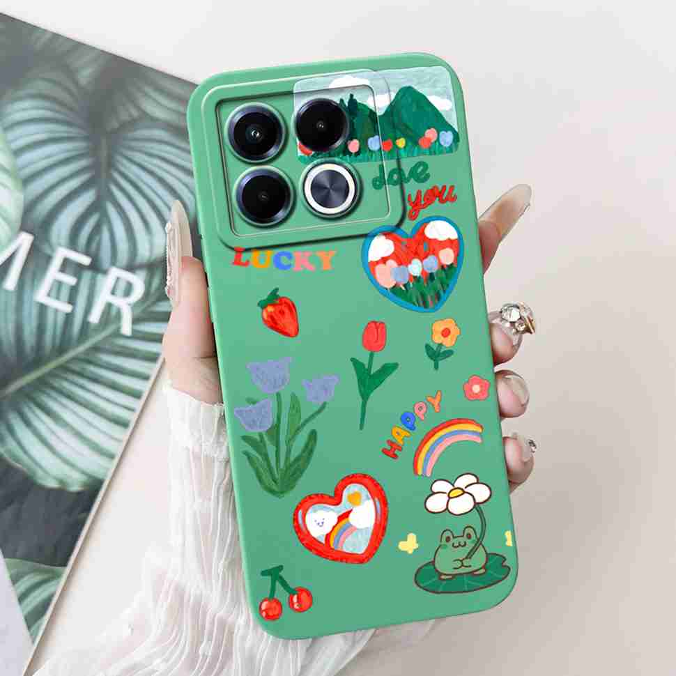 Для Infinix Note 40 40X 5G Чехол Счастливой Девушкой Мягкий Силиконовый Чехол Для Infinix Note 40 X Note40 40X Pro 40Pro 5G Задние Крышки