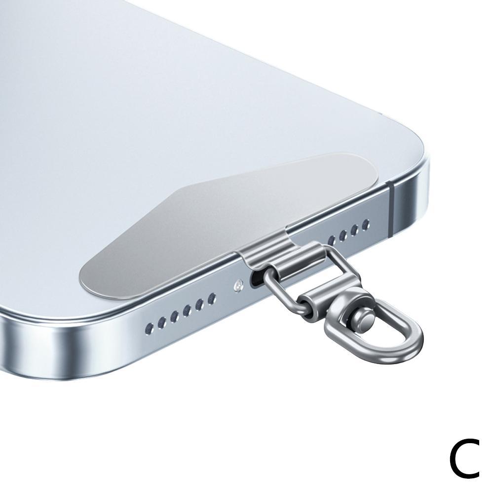 1 шт. Модернизированный поворотный на 360 градусов держатель для телефона из нержавеющей стали металлическая накладка прокладка для шнурка для мобильного телефона предохранительный соединительный элемент новый