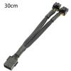 Кабель-удлинитель питания для видеокарты GPU 8-контактный для PCI-E на 2x 6+2pin для майнинг-рига Медный провод 18AWG Гибкая модульная конструкция