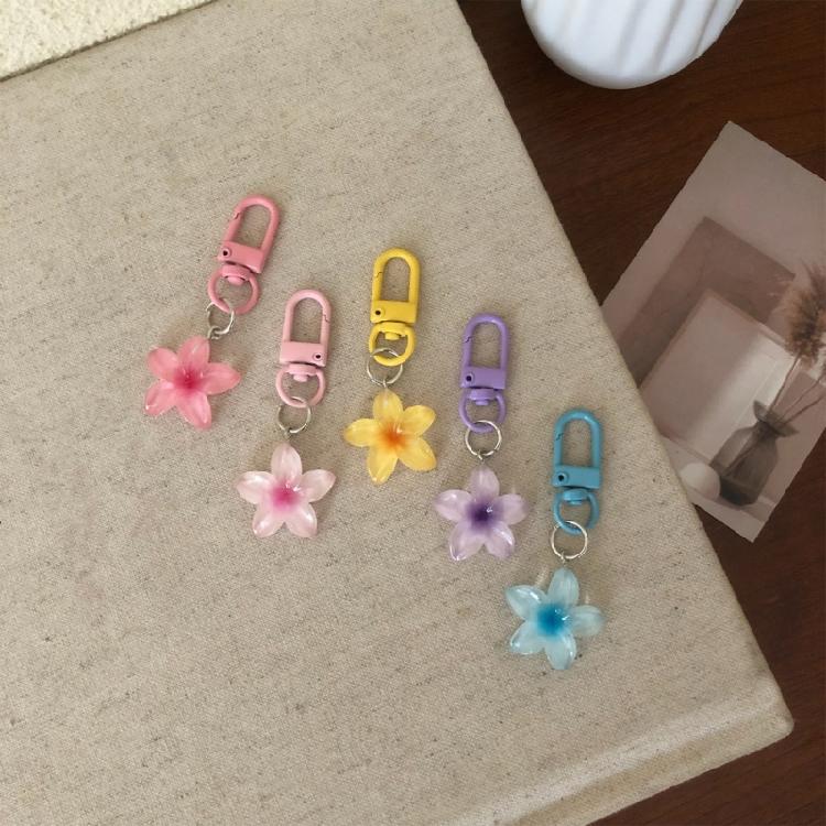 Модный брелок для ключей в виде цветка с карабинами быстрого съема, модные акцентные детали для легкого крепления и использования