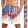 Мужские шорты со шнуровкой и принтом «День независимости» Повседневные брюки