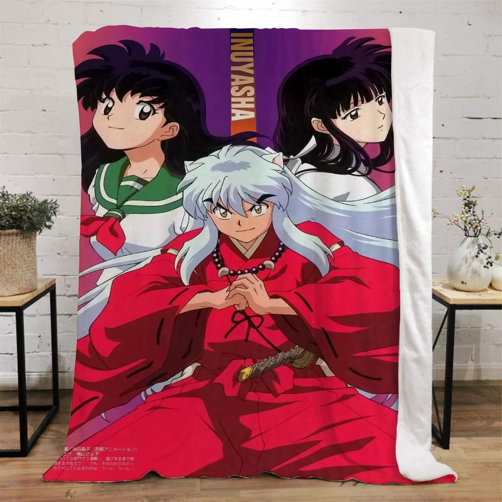 Inuyasha теплые зимние одеяла для дивана, покрывало, плед, роскошное постельное белье, пляжное полотенце, вязаный плед для дома и украшения, колено