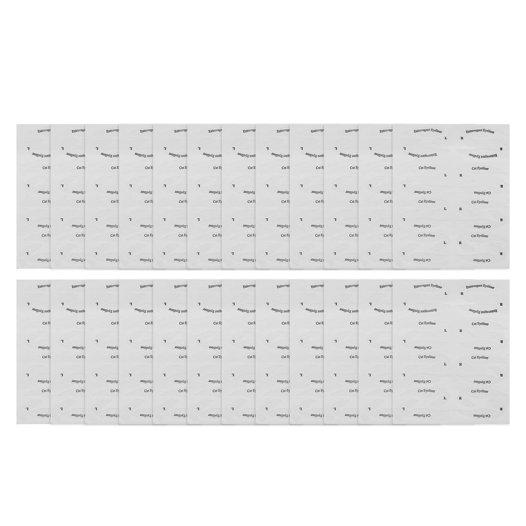 24 шт. Набор трафаретов для бровей и подводки для глаз, профессиональный шаблон для макияжа глаз, инструмент для быстрого макияжа