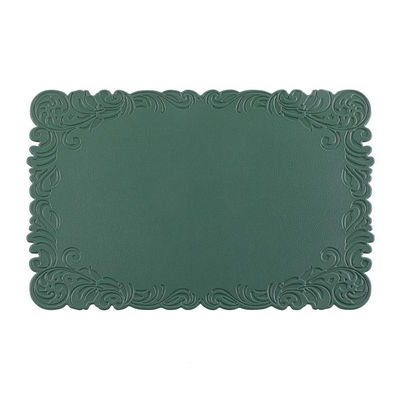 1/4/6PCS Square Placemats Shaped Faux Leather Table Mats Pad Kitchen Accessories Outdoor Indoor Christmas Place Mats Pad Orange