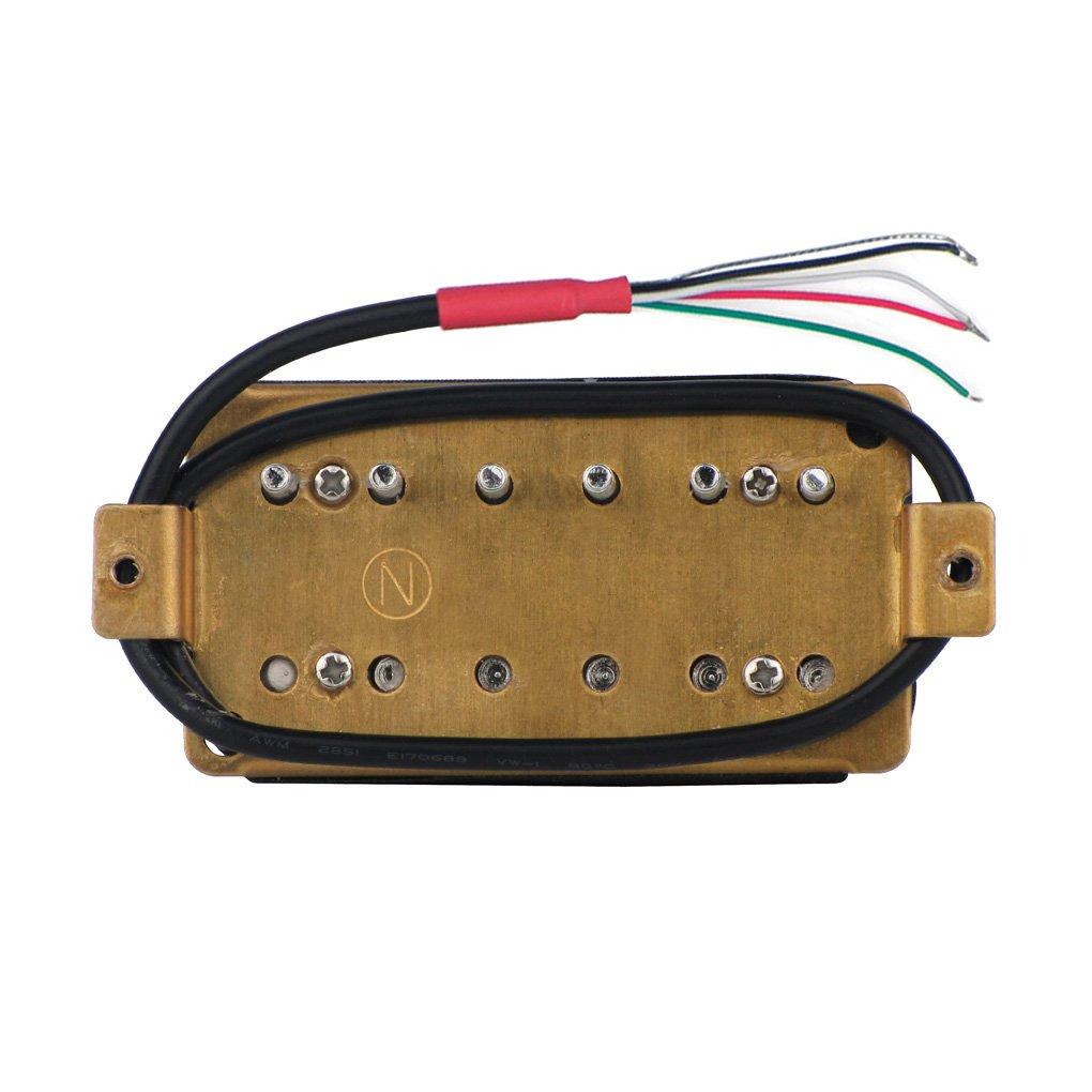 FLEOR Электрогитара Хамбакер Звукосниматель Двойной Катушки Гитара Бридж Звукосниматель Гриф Набор Белый & -