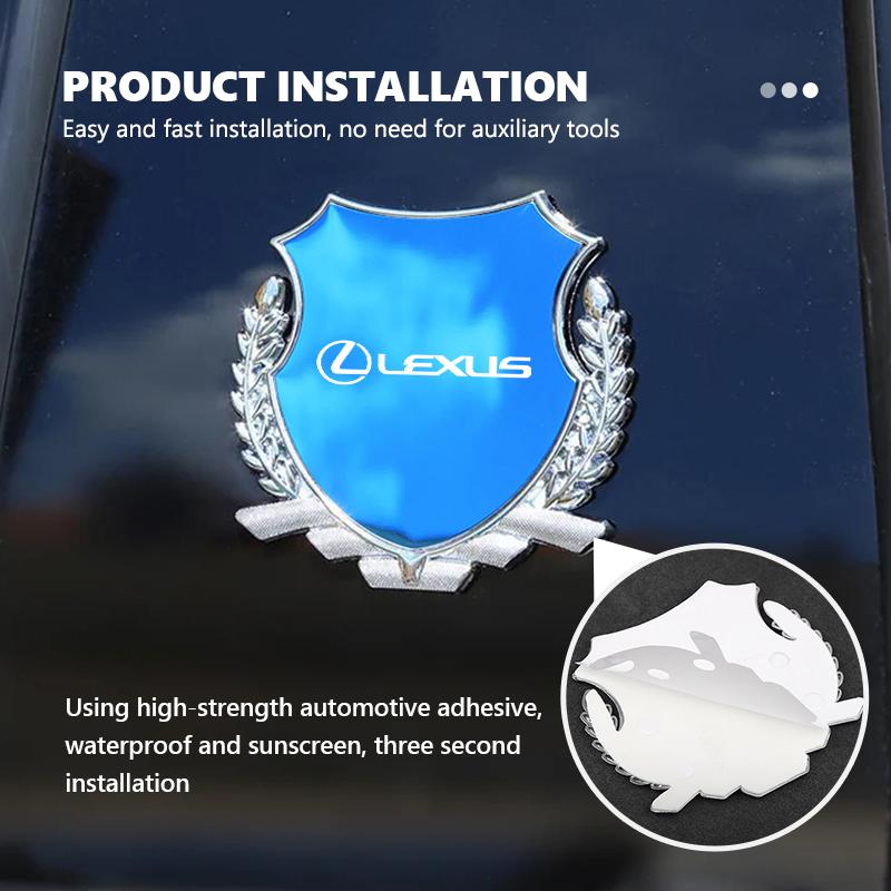 Для Lexus 3D Металлические Наклейки на Бок Кузова и Багажник, Значок, Шильдик, Аксессуары RX350 IS300 ES250 ES200 ES330 ES350 IS250 GS300