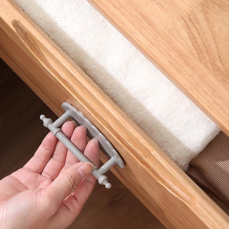 2 шт. Самоклеящиеся пластиковые ручки для шкафа, ручки для спальни, кухни, ванной, шкафа, ящика, многофункционального шкафа