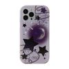 Planet Universe Stars Purple Cartoon Phone Case For Iphone 14 Pro Max Plus 13 12 11 Promax Silicone Soft Ins Back Cover