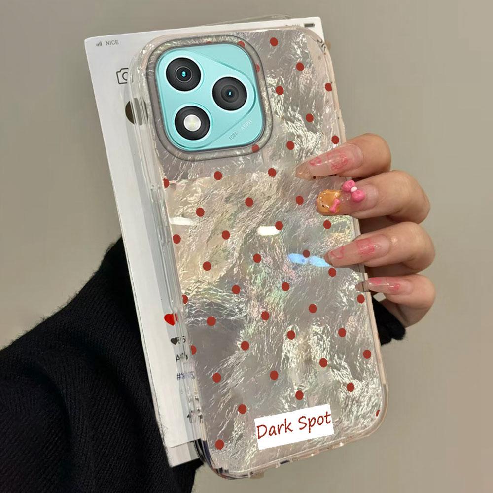 Для Honor 400 Lite 200 Pro X9c X9a X9b 90 Smart X8c X6c X6 X7b X8b X8a X7c X7d Черные Круглые Точки Девочки Вихрь Чехол-Крышка для Телефона