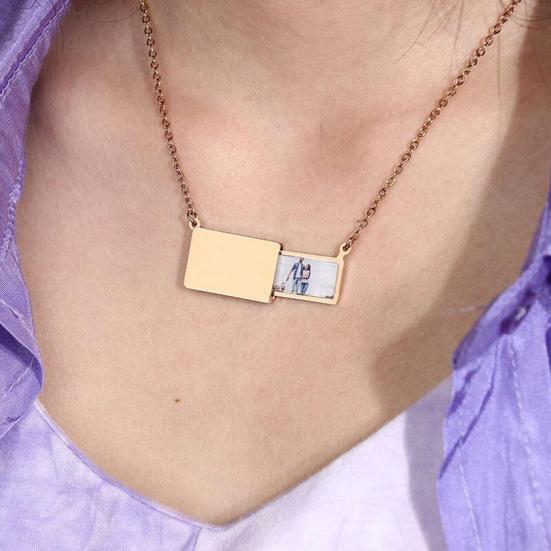 Ожерелье с подвеской, гальваническое покрытие, яркая отделка, антикоррозийное украшение, аксессуар для ожерелья-конверта