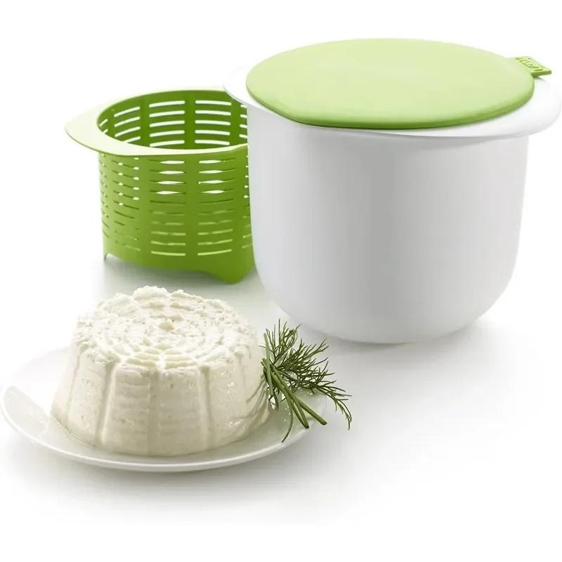 Микроволновая печь Силиконовая сыроварка DIY Машина для приготовления свежего сыра Фильтр для слива сыворотки с сыром Рецепт кухонных гаджетов