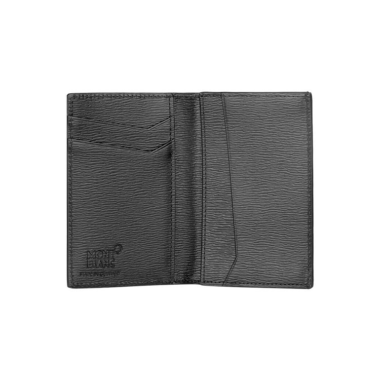 Montblanc Серия Westside Средний Длинный Кожаный Держатель для Карт Кошелек Мужской кошелек Черный 114697