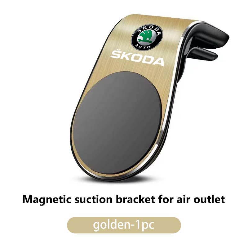 sfrab5 Car Magnetic L-Type Phone Holder Car Smart Phone Stand Clip For Skoda Kamiq Karoq Octavia 2 3 Rapid Scala Kami Fabia VII VRS