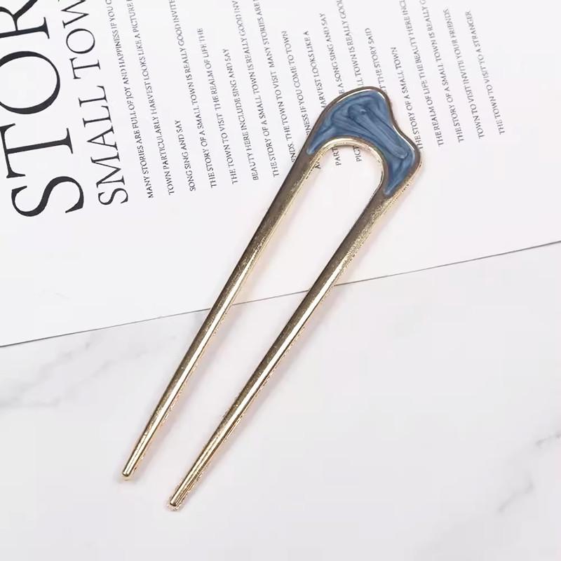 Ленивый пучок, заколка U-образной формы и инструмент для прически