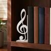 3D-печатные книгодержатели в виде скрипичного ключа, Органайзер для полок в виде нот, Нескользящий современный книгодержатель с устойчивой опорой, Прочная подставка для книг на музыкальную тематику для стола