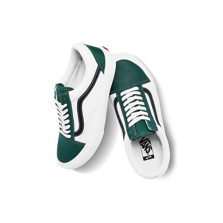 Vans Кеды Old Skool Vlt Lx с низким верхом для скейтбординга Унисекс Белые Зеленые VN0A4BVF22D
