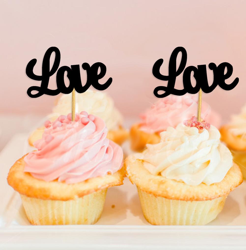 Дарлинг Сувенир| Ботворезы для кексов Love| Десертные украшения для свадебной вечеринки - упаковка