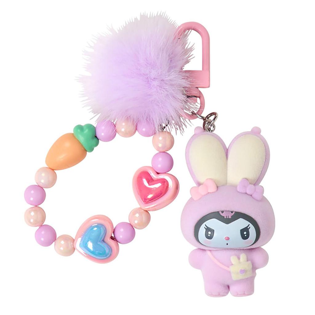 Sanrio Keychain Rabbit Kuromi 776866 (Puffy-Eared Club)