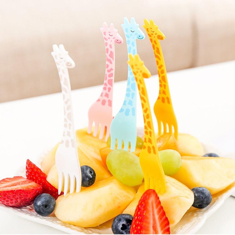Plastic Kitchen Dining Tableware Set Fruit Fork Bento Fork Dessert Fork Toothpick
