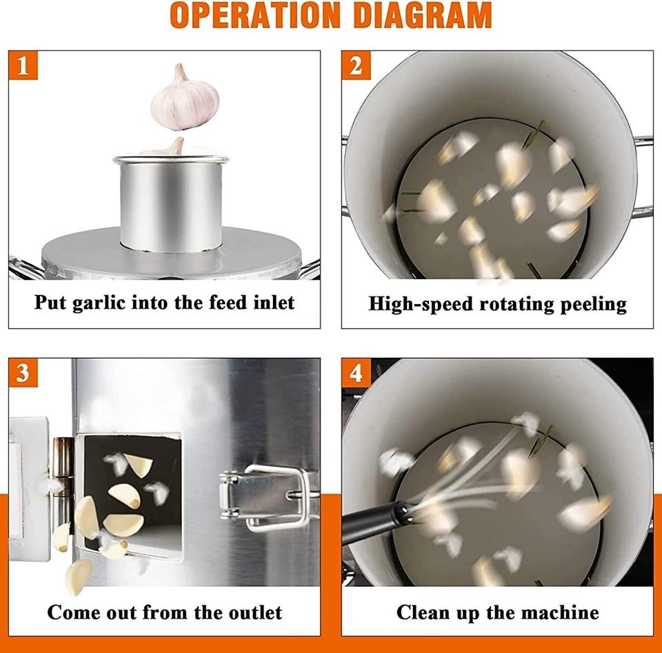 220 В Коммерческая Чеснокочистка Электрическая Чеснокочистка Инструмент для чистки