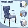 2/6Pcs Transparent Plastic Chair Cover Waterproof Dustproof Dining Room Chair Cover Thicken Scratch Resistant Seat Protector