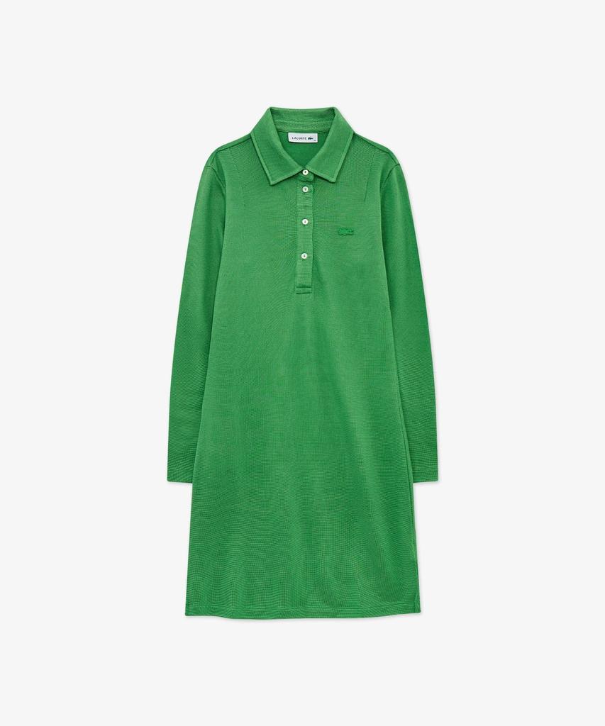 LACOSTE Женское блестящее платье-поло с длинным рукавом Ef9901-56G Npa
